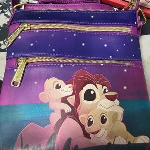 Loungefly Purple and Blue Backpack with Whimsical Design